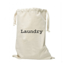 Large Capacity Print logo Canvas Laundry Bags Wash Storage Cotton Drawstring laundry bag